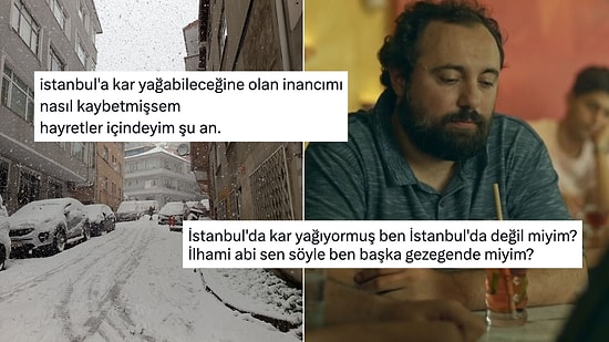 Sonunda Kar Gören Masum İstanbullular Soluğu X'te Aldı