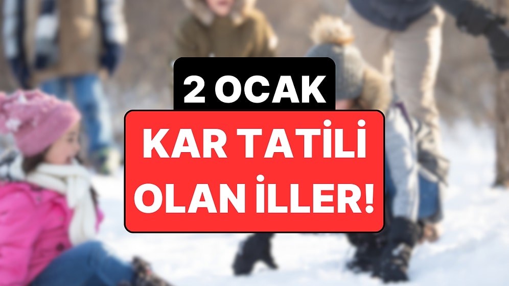 Yarın Okullar Tatil mi? 2 Ocak 2026 Kar Tatili Olan İller Listesi