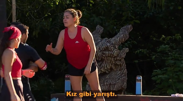 Dilan Çıtak, ilk oyunda Onur Alp'e "Kız gibi yarıştı. Saçı uzun ya ondan" dedi.