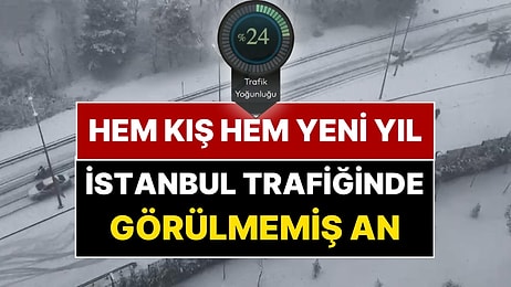 İstanbul Trafiğinde Görülmemiş An! Kar Yağışı ve Yeni Yıl Etkisiyle Yollar Bomboş Kaldı