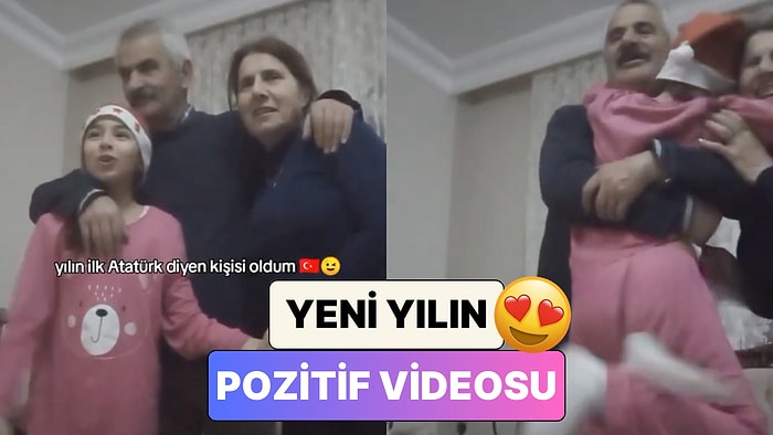 2026'nın İlk "Atatürk" Diyen Kişisi Olmak İsteyen Miniğin Heyecanı Ailesini de Şaşırttı