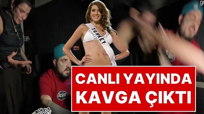Kick Canlı Yayınında Kavga Çıktı: Eski Türkiye Güzeli Senem Kuyucuoğlu, Yayıncı Can Sakızlı’ya Saldırdı