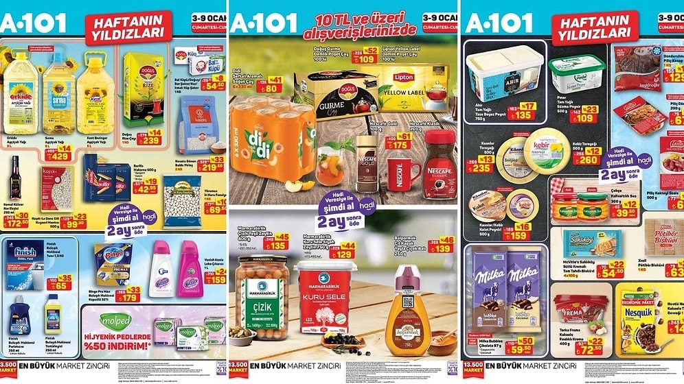 3 - 9 Ocak 2026 A101 Haftanın Yıldızları Kataloğu