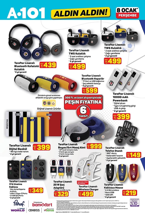 Taraftar Lisanslı Bluetooth Kafaüstü Kulaklık 439 TL