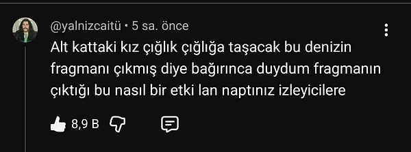 Taşacak Bu Deniz seyircisi komşusunun yeni bölüm fragmanına verdiği tepkiyi anlatan bir kullanıcı epey güldürdü.