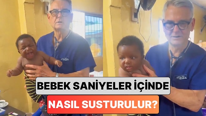 Ağlayan Bir Bebeği Saniyeler İçinde Susturan Doktor Tüm Dünyada İşe Yaradığını İddia Ettiği Yöntemini Paylaştı