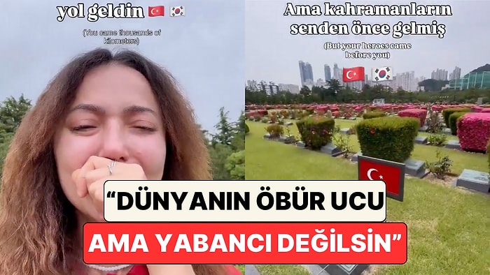 Güney Kore’ye Giden Kadın, Şehit Düşen Türk Askerlerinin Mezarını Görünce Gözyaşlarını Tutamadı