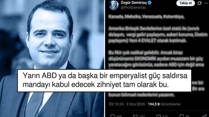 Özgür Demirtaş ABD-Venezuela Hakkında Yaptığı Paylaşımı Tepkilerden Sonra Sildi