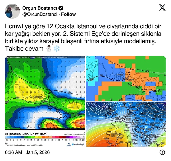 Kar yağışı tarihi belli oldu: İstanbul'a kar geri dönüyor! İstanbul'a ne zaman kar yağacak?