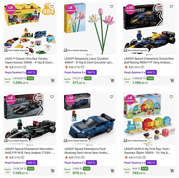Çocukların yaratıcılığını destekleyen LEGO oyun setlerinde %20 indirim fırsatı başladı!