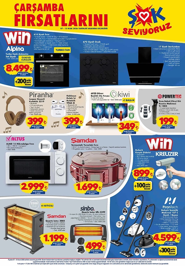 Alpina Turbo Fanlı Ankastre Set 8.499 TL