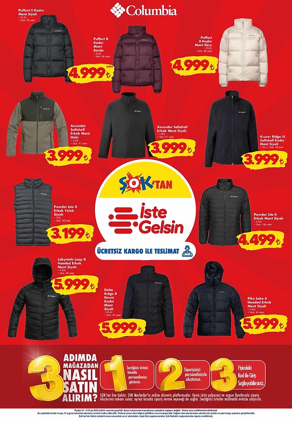 Columbia Puffect II Kadın Mont 4.999 TL