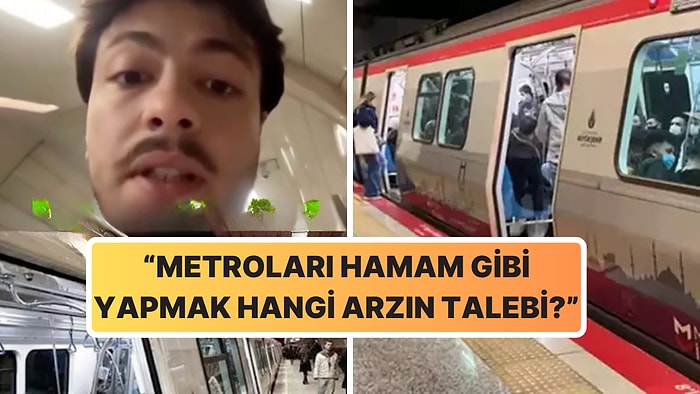 Metro İstasyonlarındaki Kışın Terleten Sistem Bir Genci Çileden Çıkardı
