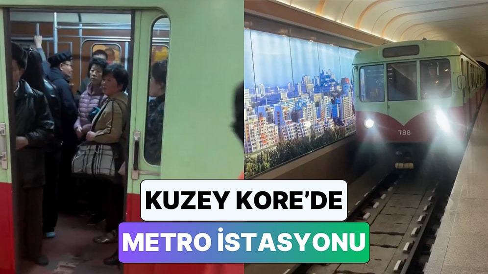 Geçmişe Yolculuk Gibi: Kuzey Kore'ye Giden Bir Adam Başkent Pyongyang'daki Metro İstasyonunu Kaydetti