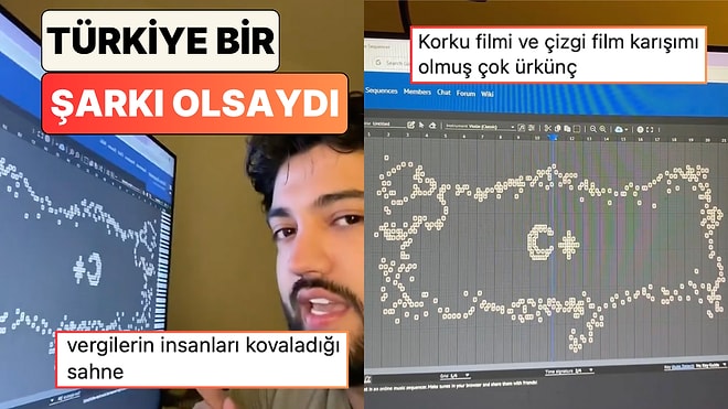 Bir Sosyal Medya Kullanıcısı Nota Bloklarıyla Türkiye Haritasını Çizdi ve Ortaya İlginç Bir Müzik Çıktı