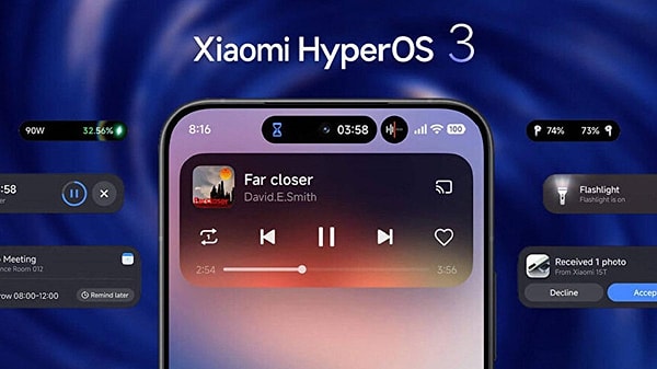 Xiaomi, Android 16 tabanlı arayüzü HyperOS 3'ü tanıttı.