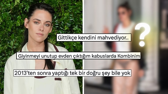 Kristen Stewart'ın Kış Günü Tercih Ettiği Transparan Kıyafet Dile Düştü!