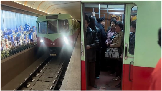 A Man Travels to North Korea and Records the Metro Station in Capital Pyongyang