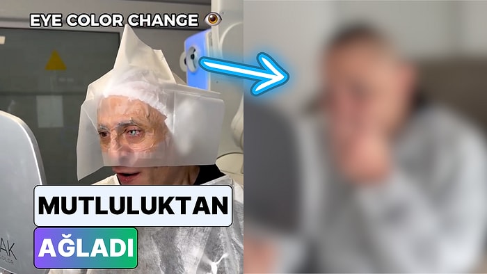 Göz Rengi Değiştirme Operasyonu Geçiren Adam Yeni Göz Rengi Karşısında Gözyaşlarını Tutamadı