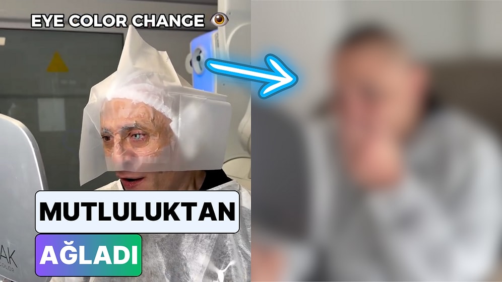 Göz Rengi Değiştirme Operasyonu Geçiren Adam Yeni Göz Rengi Karşısında Gözyaşlarını Tutamadı