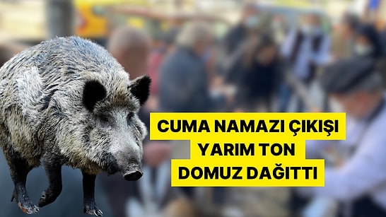 Cuma Namazı Çıkışı Babasının Hayrına 500 Kilo Domuzdan Kavurma Yedirdi