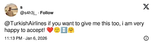 "Bana da bilet vermek isterseniz, memnuniyetle kabul ederim."