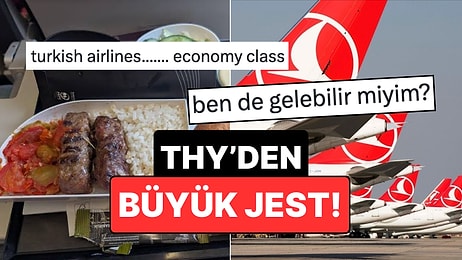 THY Ekonomi Sınıfı Yemeğini Paylaşıp Tüm Dünyadan Övgü Toplayan Kişiye THY'den Büyük Jest