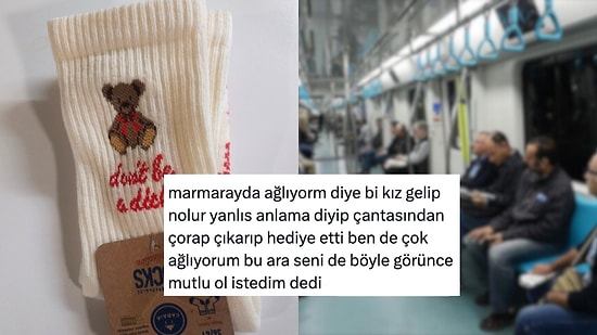 Marmaray'da Yaşanan Olayın Sosyal Medyaya Yansıması Kalpleri Isıttı
