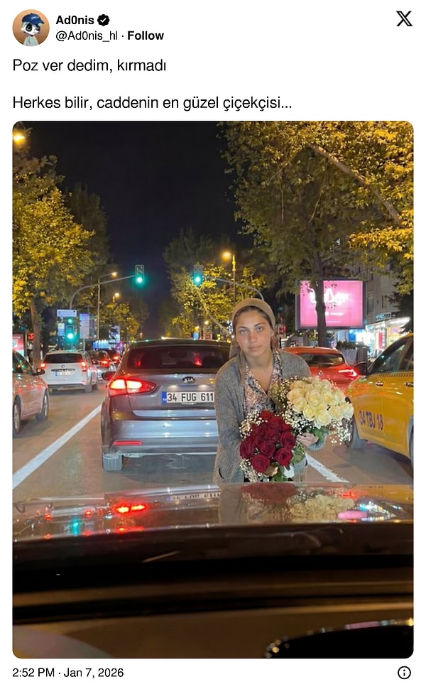 Bir X kullanıcısı da oluşturduğu yapay zeka çiçekçi kızı ortamlara saldı.