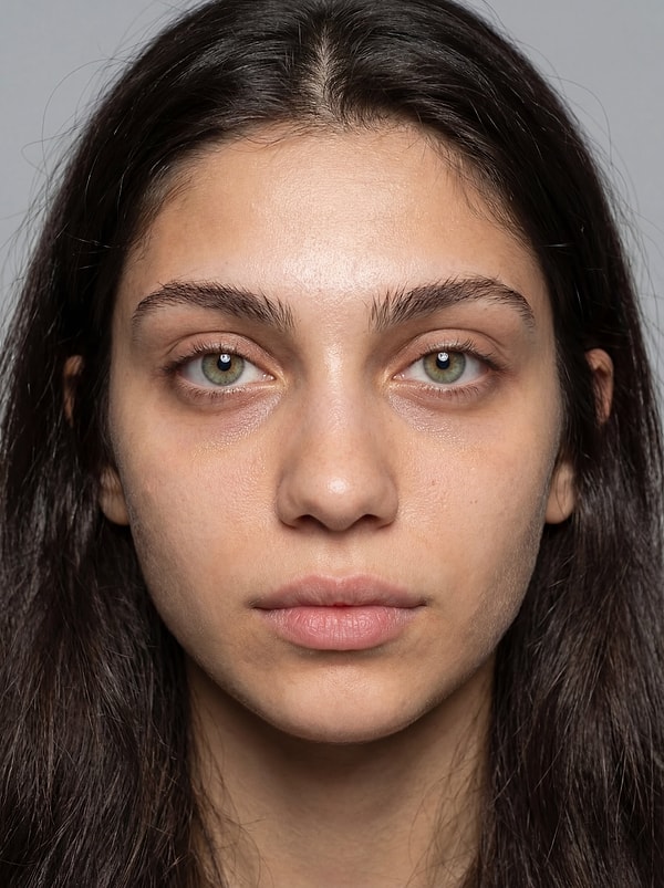 Ardından modelin normal versiyonunun ne kadar gerçekçi olduğunu göstermek için bu görseli paylaştı.