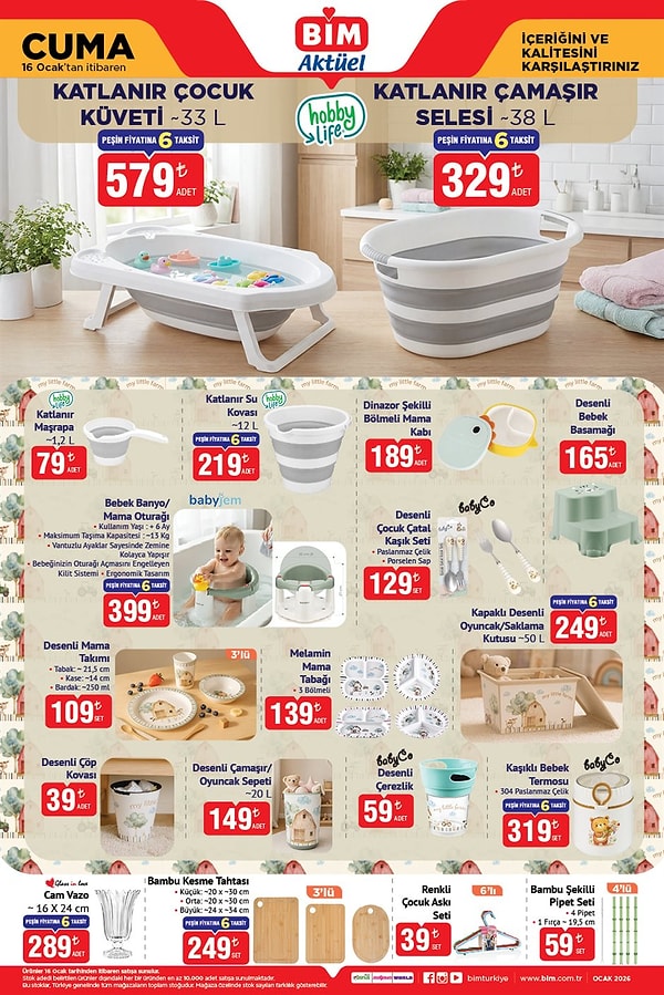 Katlanır Çocuk Küveti 579 TL