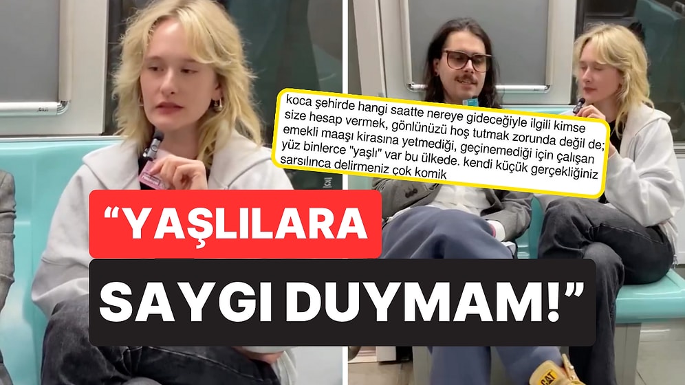 Metroda Yaşlı Gördükleri İçin İsyan Eden İki Kişi Tepki Çekti: "Yaşlıların Toplu Taşımada Ne İşi Var?"