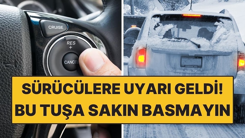 Sürücülere Uyarı Geldi: Buzlu Havada Araçtaki O Tuşa Basmayın
