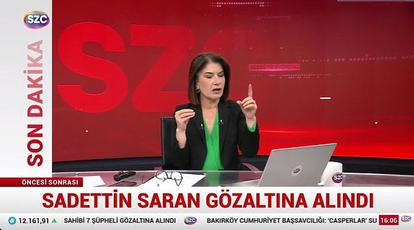 Sözcü TV'de skandal "Sadettin Saran" hatası.
