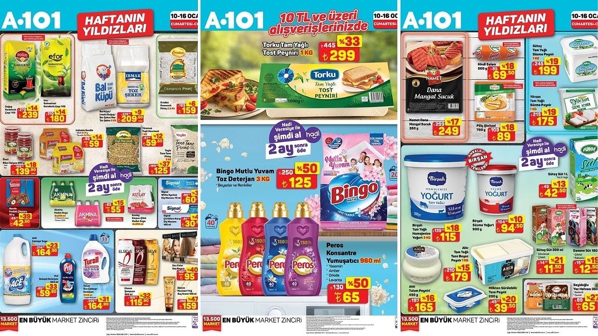 10 - 16 Ocak 2026 A101 Haftanın Yıldızları Kataloğu
