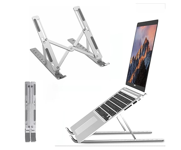 4. Konforunu düşünenlere özel: OBEV taşınabilir metal laptop standı!