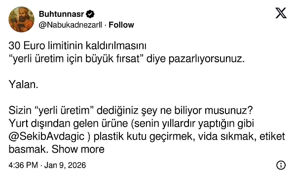 "Çıkanın yoluna ilk taşı koyuyorsunuz."