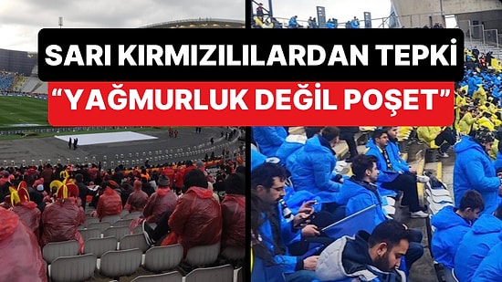 Galatasaray Taraftarı Dağıtılan Yağmurlukların Kalitesine Tepki Gösterdi