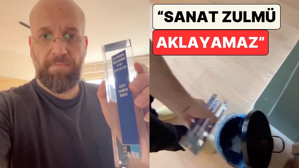 Yönetmen Necmi Sancak Aldığı "En İyi Film" Ödülünü Çöpe Attı: "Sanat Direnişin Yanındadır, Soykırımın Değil"
