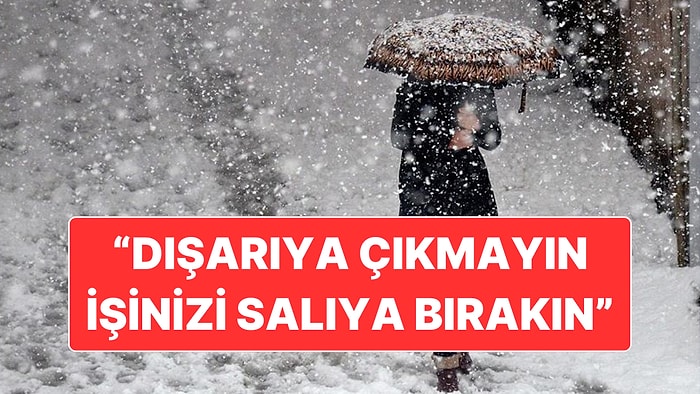 "Kar Kesin Geliyor" Diyen Meteoroloji Uzmanı Orhan Şen'den Okulları Tatil Edin Çağrısı