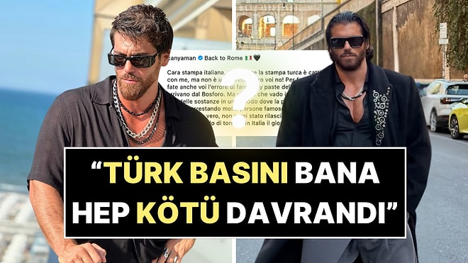Uyuşturucu Operasyonunda Gözaltına Alınan Can Yaman Açıklamasını İtalyanlara Yaptı!