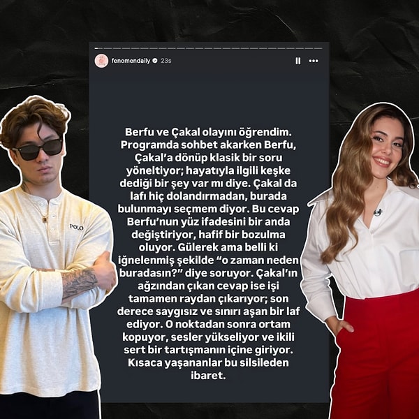 Geçtiğimiz saatlerde @fenomendaily hesabı tarafından kavganın neden çıktığına dair yeni bir iddia ortaya atıldı.