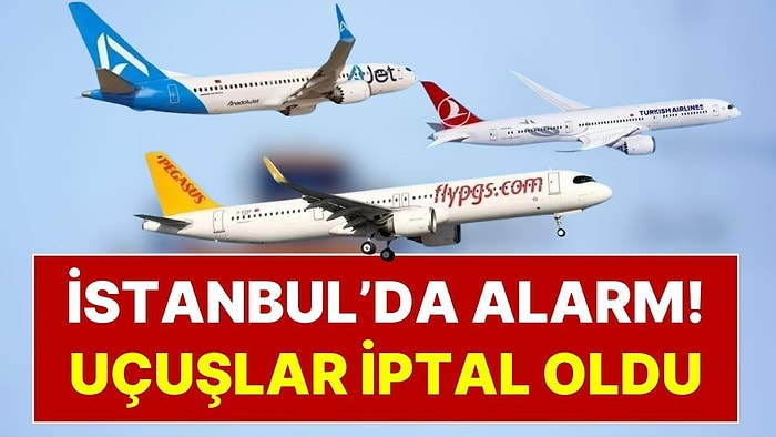 İstanbul’da Kar Yağışı ve Fırtına Alarmı: THY, AJet ve Pegasus İstanbul Uçuşlarını İptal Etti