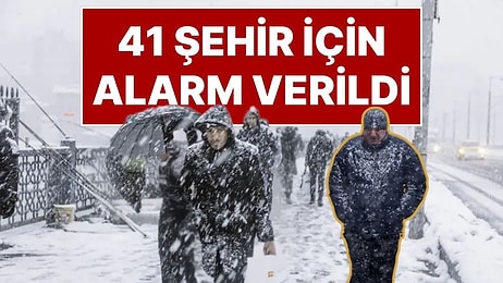 12 Ocak Pazartesi Hava Durumu: 41 Şehir İçin Sarı Kodlu Alarm Verildi! Yoğun Kar Yağışı Geliyor