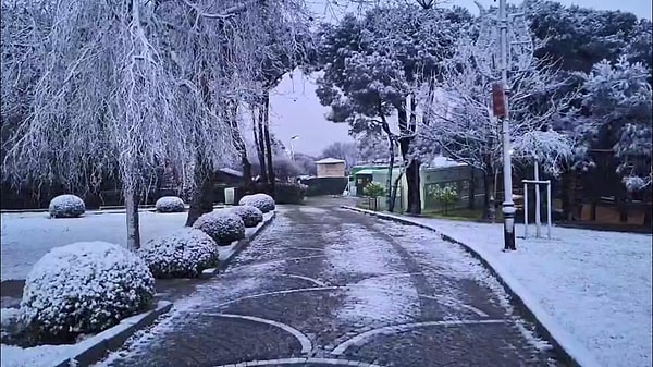 İstanbul'da kar yağışı etkili oluyor.