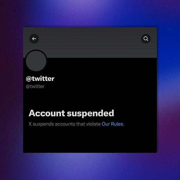 Twitter'ın resmi hesabı @twitter askıya alındı.
