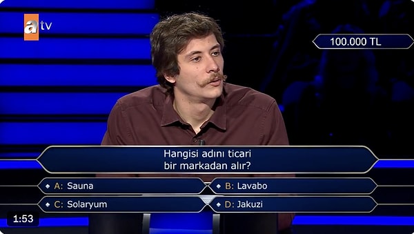 Tunga Sayan, Kim Milyoner Olmak İster'e katıldı.