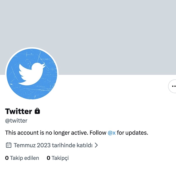 Daha sonra kontrol eden kişiler hesabın geri açıldığını gördü.