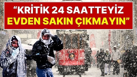 Orhan Şen’den İstanbul’da Olanlara Kar Yağışı Uyarısı: “Kritik 24 Saatteyiz, Dışarı Çıkmayın, Evde Oturun”
