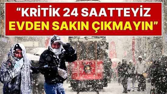 Orhan Şen’den İstanbul’da Olanlara Kar Yağışı Uyarısı: “Kritik 24 Saatteyiz, Dışarı Çıkmayın, Evde Oturun”